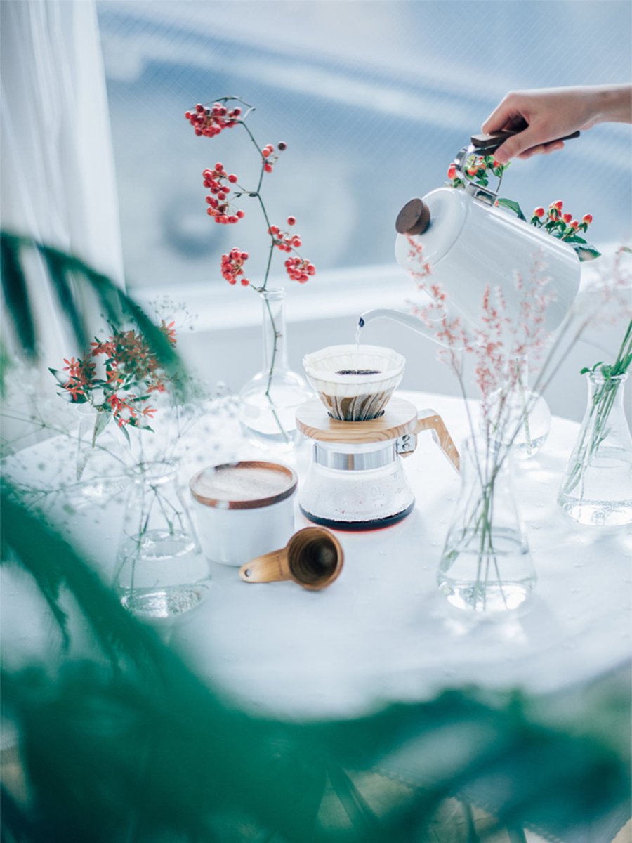 HARIO V60 - 02 Coffee Server (600ml/20oz) (Olive Wood) - Uai Coffee