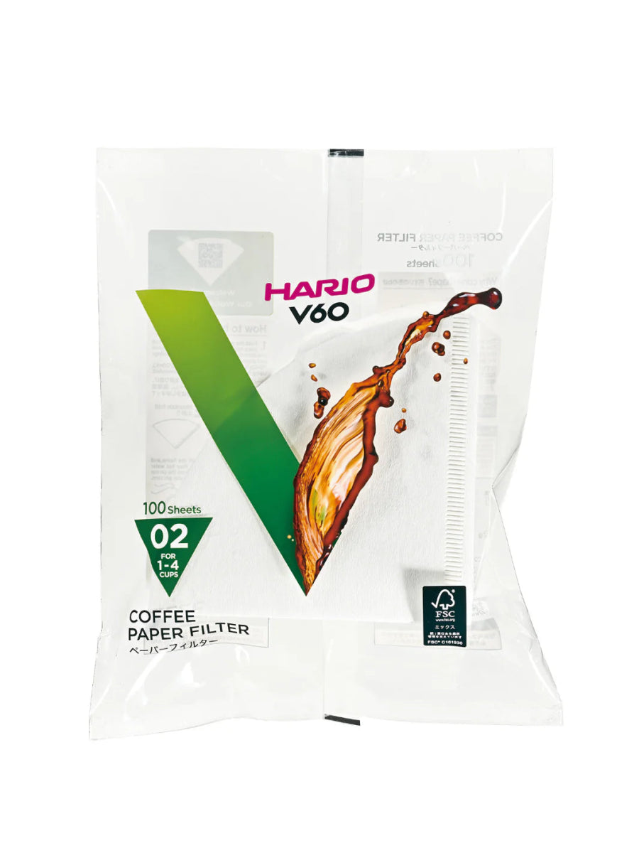 HARIO V60 - 02 Filters (100 - Pack) - Uai Coffee