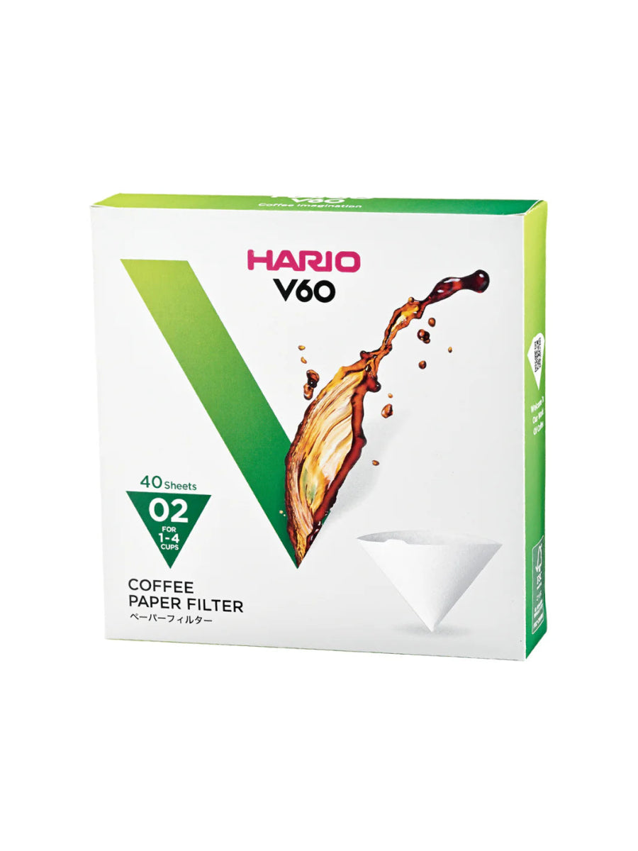 HARIO V60 - 02 Filters (40 - Pack) - Uai Coffee