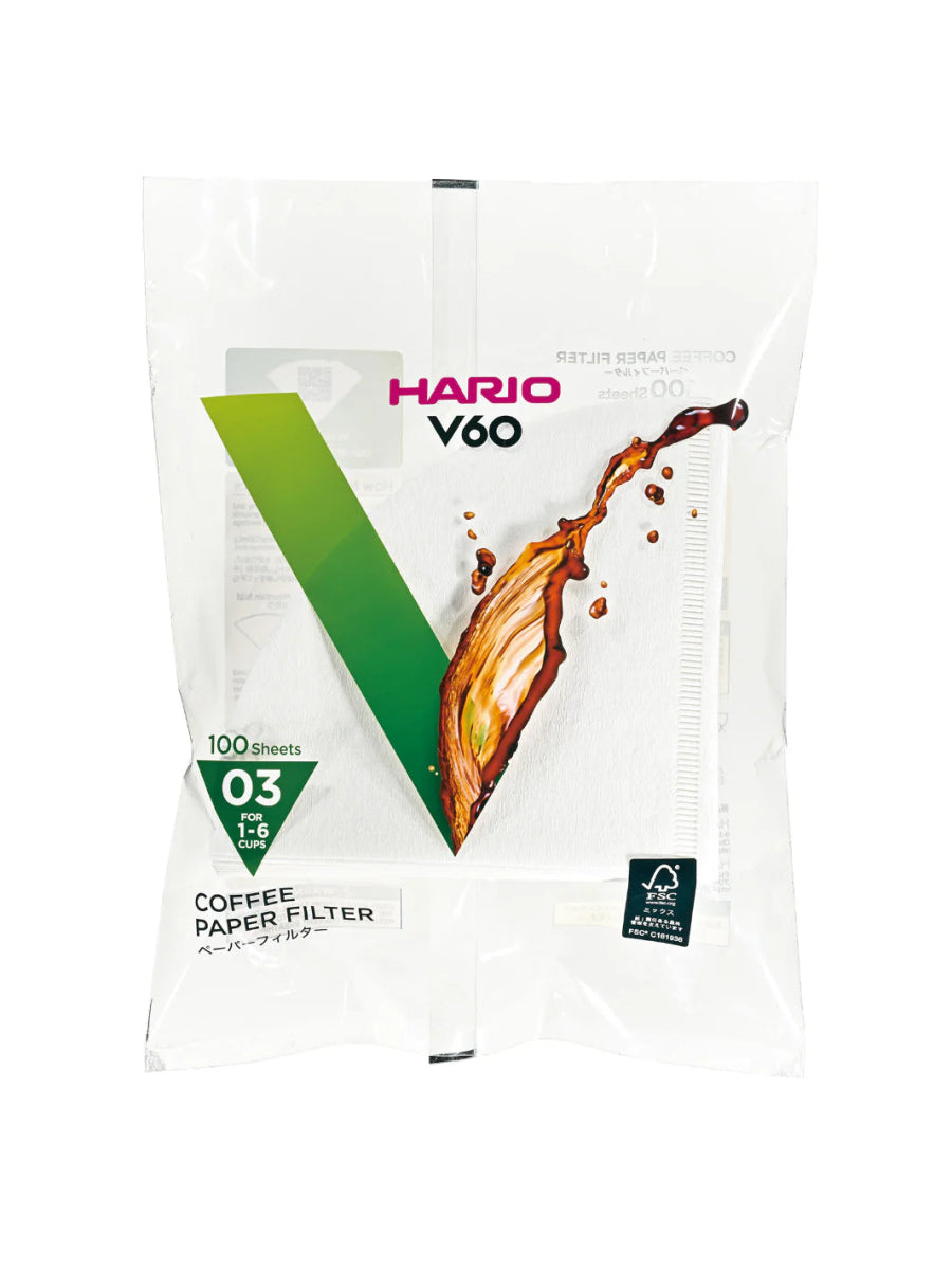 HARIO V60 - 03 Filters (100 - Pack) - Uai Coffee