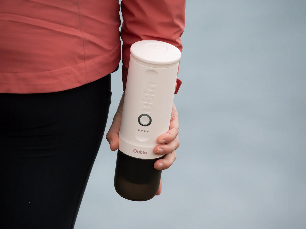 OUTIN Nano Portable Electric Espresso Machine - Rose Quartz (Lithium) - Uai Coffee