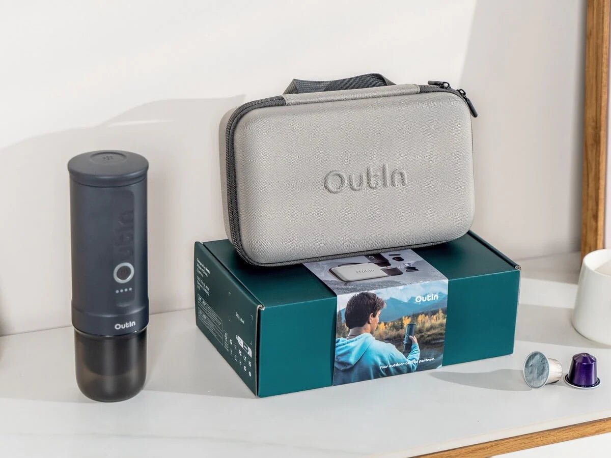 OUTIN Nano Traveller Espresso Gift Set (Lithium) - Uai Coffee
