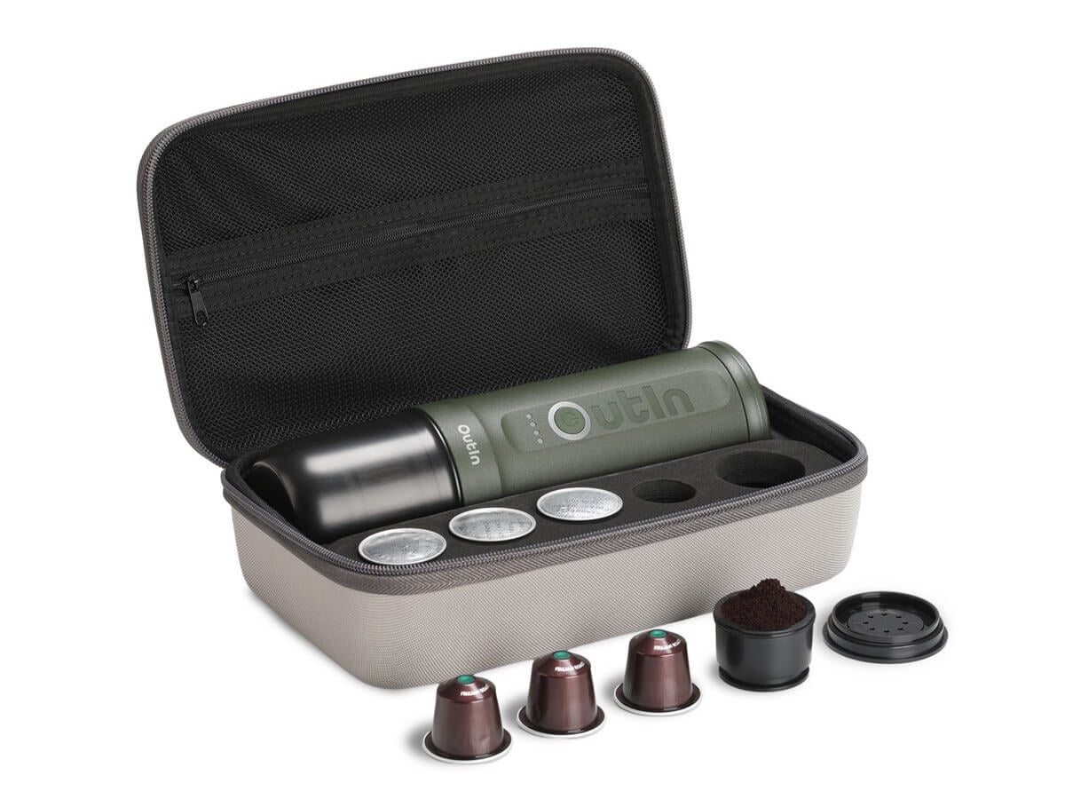 OUTIN Nano Traveller Espresso Gift Set (Lithium) - Uai Coffee