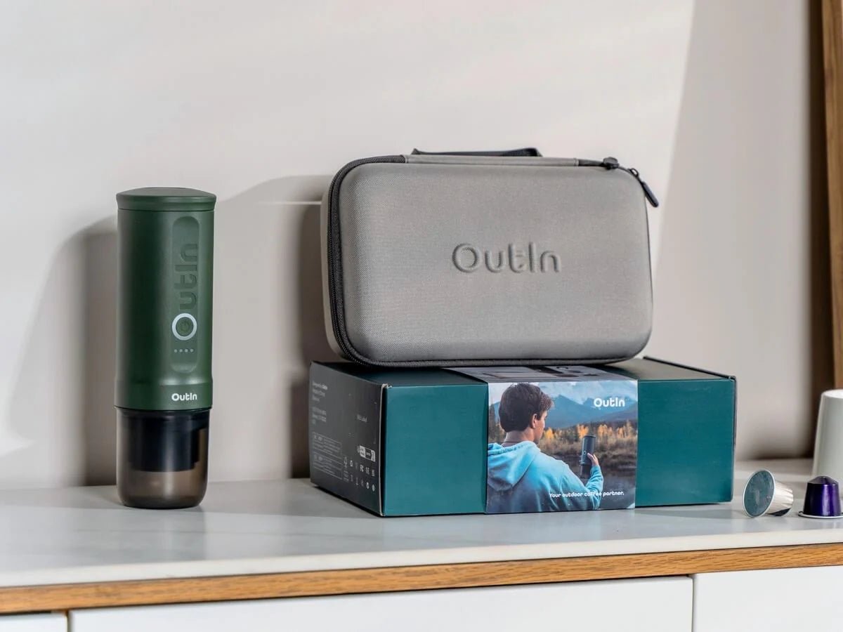 OUTIN Nano Traveller Espresso Gift Set (Lithium) - Uai Coffee