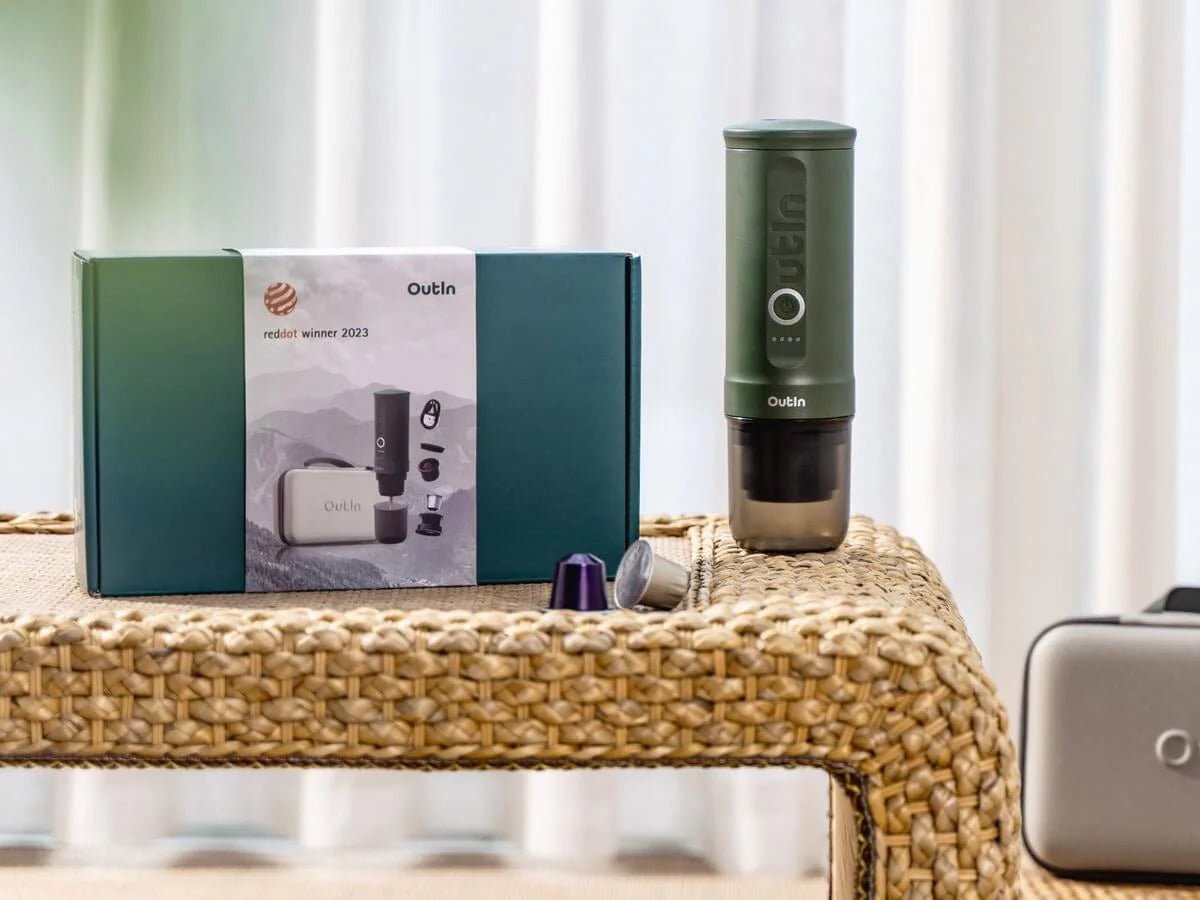 OUTIN Nano Traveller Espresso Gift Set (Lithium) - Uai Coffee