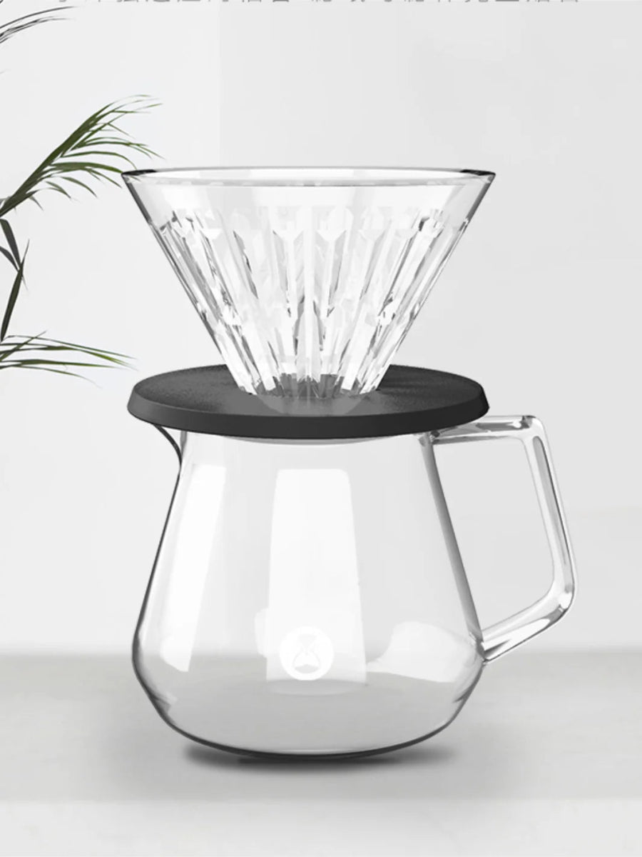 TIMEMORE Crystal Eye Glass Dripper with Holder - Uai Coffee