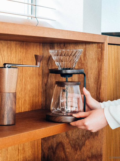 HARIO Coffee Server (600ml/20.29oz) (Walnut) - Uai Coffee