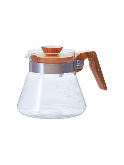 HARIO V60 - 02 Coffee Server (600ml/20oz) (Olive Wood) - Uai Coffee