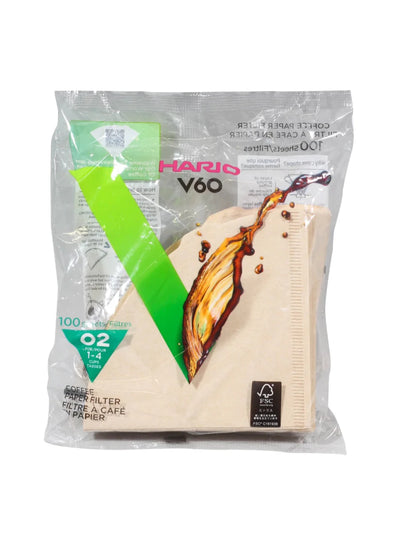 HARIO V60 - 02 Filters (100 - Pack) - Uai Coffee
