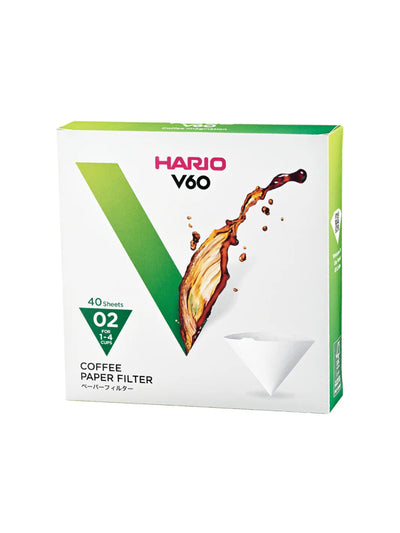 HARIO V60 - 02 Filters (40 - Pack) - Uai Coffee