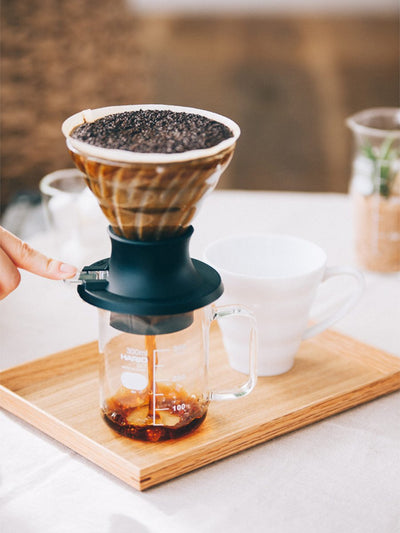 HARIO V60 - 02 SWITCH Immersion Dripper (200ml/6.76oz) (Glass) - Uai Coffee