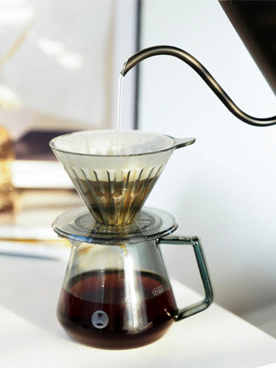 TIMEMORE Crystal Eye Glass Dripper with Holder - Uai Coffee