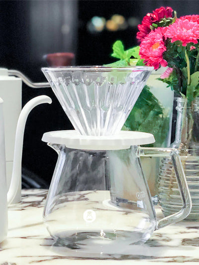 TIMEMORE Crystal Eye Glass Dripper with Holder - Uai Coffee