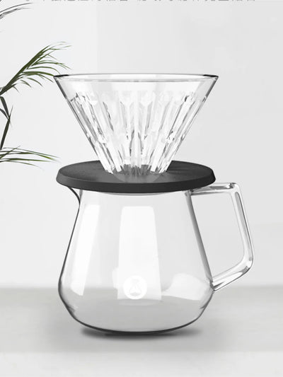 TIMEMORE Crystal Eye Glass Dripper with Holder - Uai Coffee